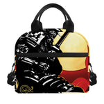 Red Sky And Golden Sun Samurai Print Insulated Lunch Bag