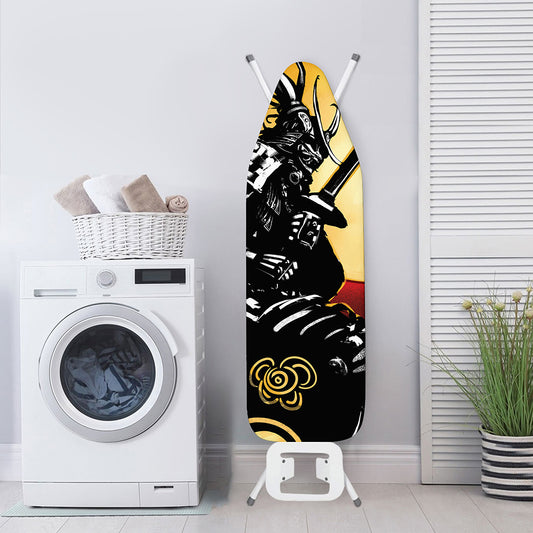 Red Sky And Golden Sun Samurai Print Ironing Board Cover