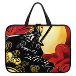 Red Sky And Golden Sun Samurai Print Laptop Sleeve With Handle