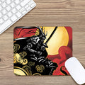 Red Sky And Golden Sun Samurai Print Mouse Pad