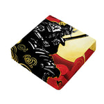 Red Sky And Golden Sun Samurai Print Outdoor Seat Cushion Cover