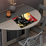 Red Sky And Golden Sun Samurai Print Placemat