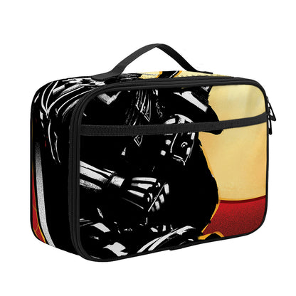 Red Sky And Golden Sun Samurai Print Portable Lunch Bag