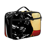 Red Sky And Golden Sun Samurai Print Portable Lunch Bag