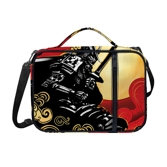 Red Sky And Golden Sun Samurai Print Shoulder Strap Bible Bag