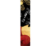 Red Sky And Golden Sun Samurai Print Table Runner
