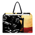 Red Sky And Golden Sun Samurai Print Utility Tote Bag