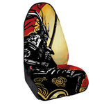 Red Sky And Golden Sun Samurai Print Waterproof Car Seat Cover