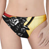 Red Sky And Golden Sun Samurai Print Women's Thong