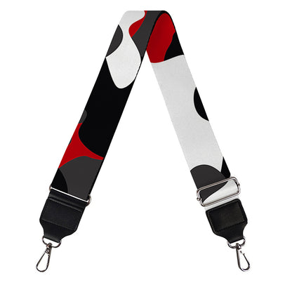 Red Snow Camouflage Print Bag Strap