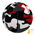 Red Snow Camouflage Print Basketball