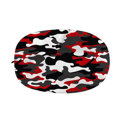 Red Snow Camouflage Print Car Side Mirror Covers