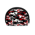 Red Snow Camouflage Print Coin Purse
