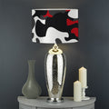 Red Snow Camouflage Print Drum Lamp Shade