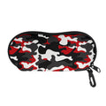 Red Snow Camouflage Print Glasses Case