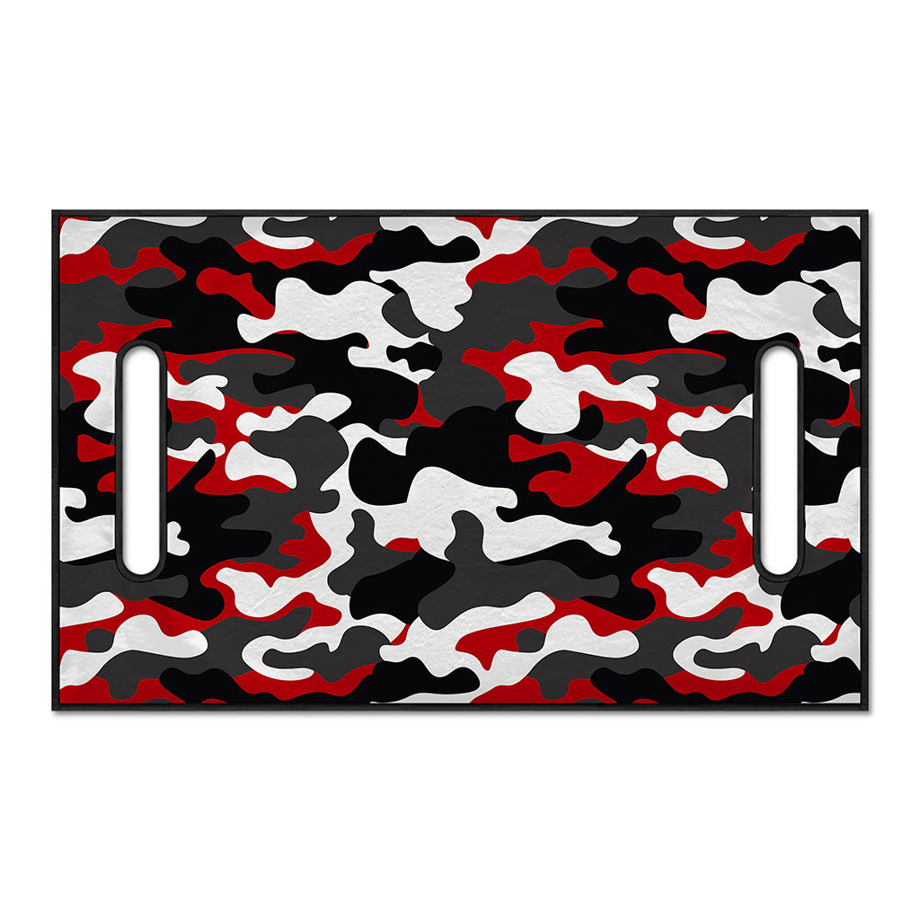 Red Snow Camouflage Print Golf Cart Seat Cover