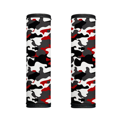 Red Snow Camouflage Print Handle Covers