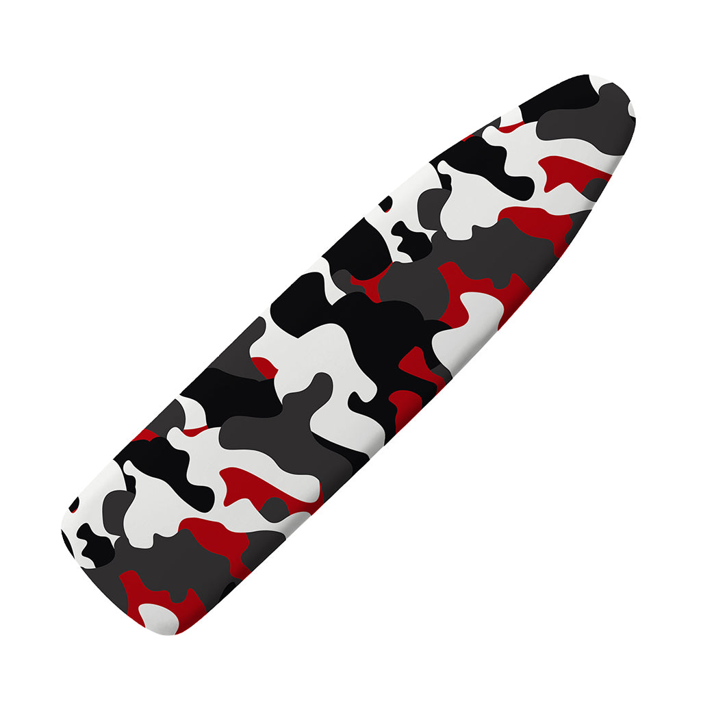 Red Snow Camouflage Print Ironing Board Cover