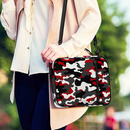 Red Snow Camouflage Print Shoulder Strap Bible Bag
