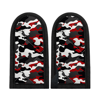 Red Snow Camouflage Print Skillet Handle Cover