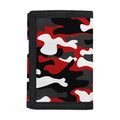 Red Snow Camouflage Print Trifold Wallet