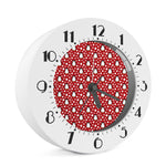 Red Snow Penguin Pattern Print Alarm Clock