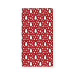 Red Snow Penguin Pattern Print Baby Crib Sheet