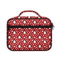 Red Snow Penguin Pattern Print Briefcase Bible Bag
