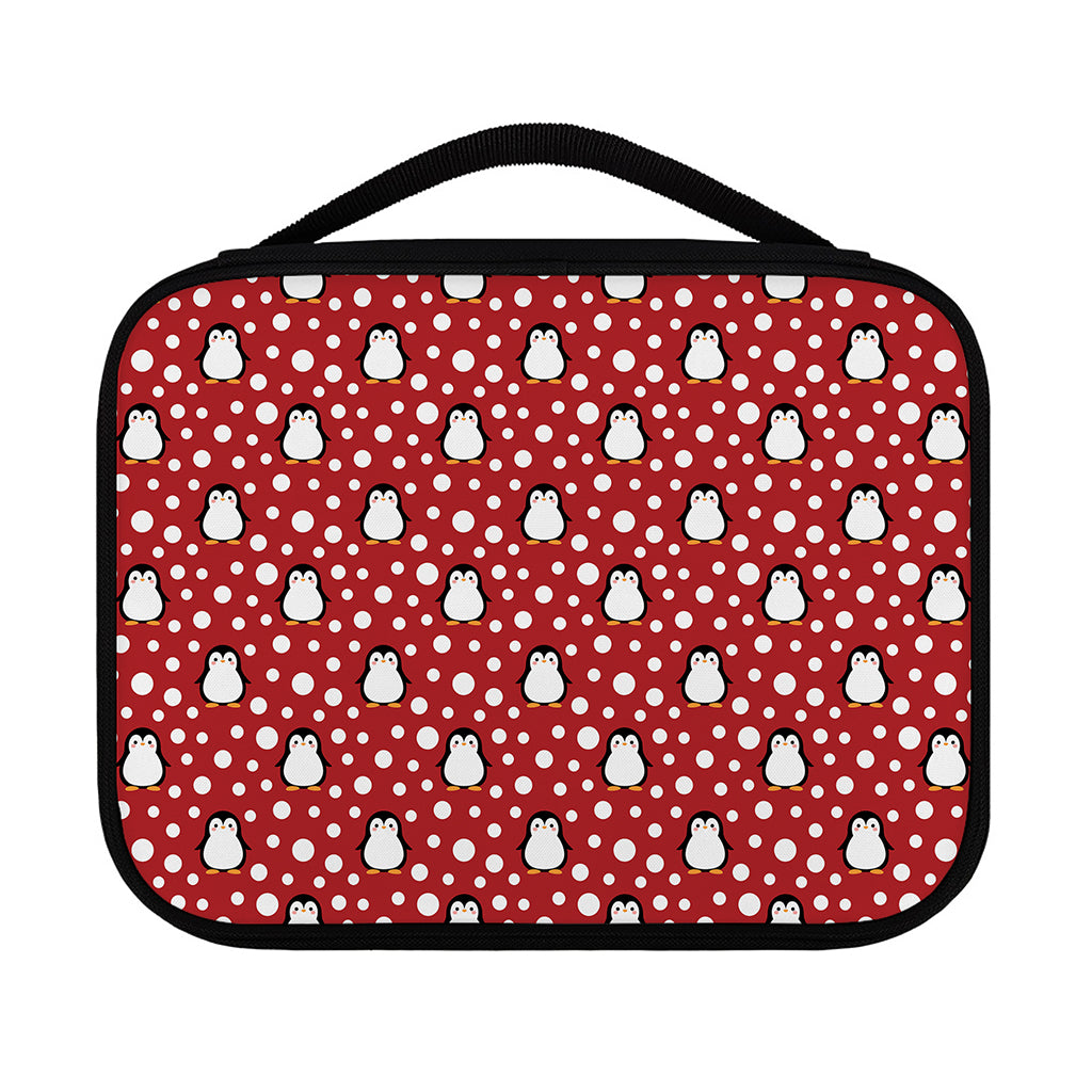 Red Snow Penguin Pattern Print Classic Bible Case