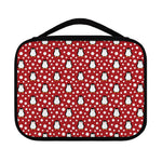 Red Snow Penguin Pattern Print Classic Bible Case