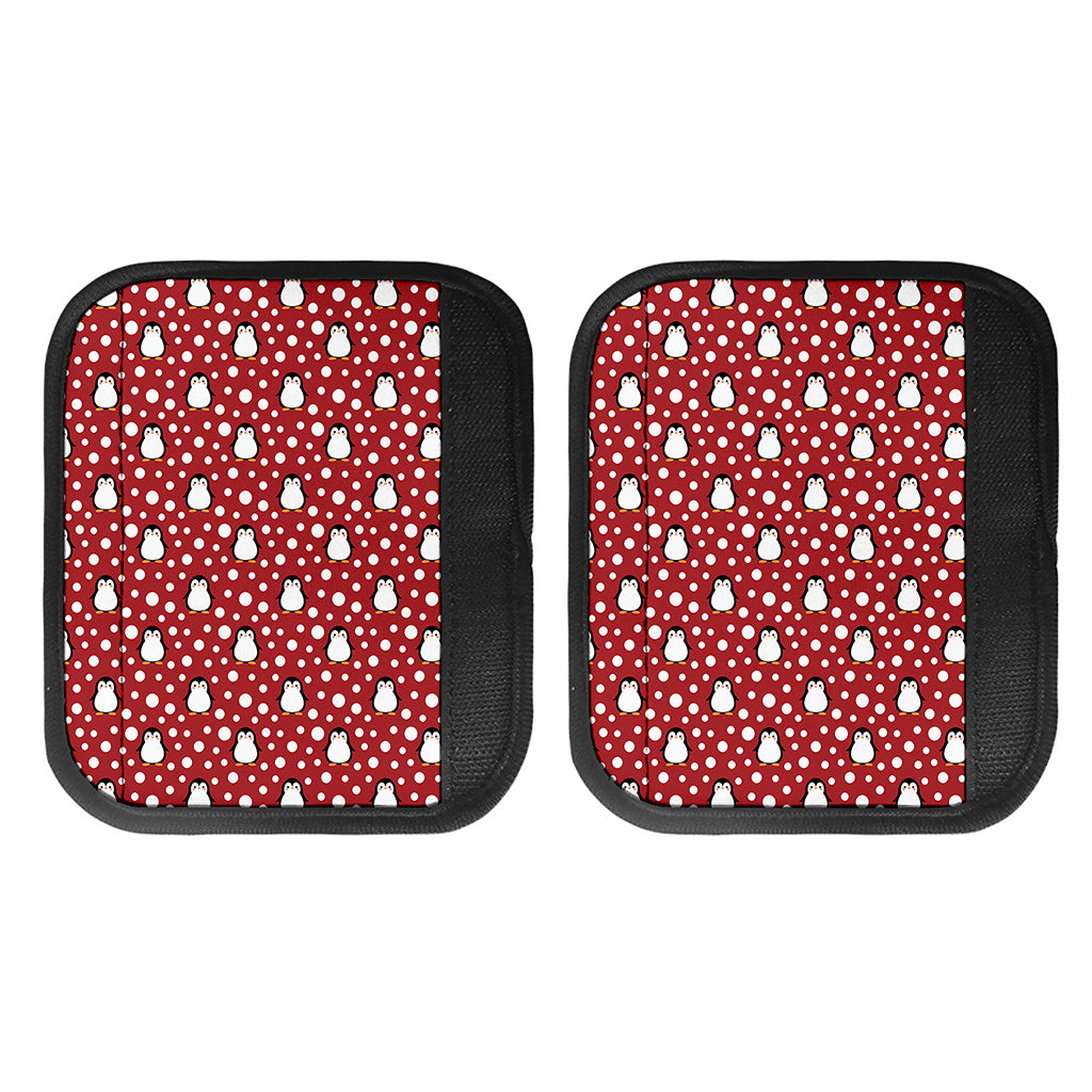 Red Snow Penguin Pattern Print Handle Covers