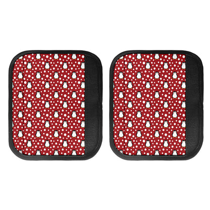 Red Snow Penguin Pattern Print Handle Covers