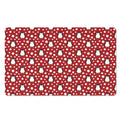 Red Snow Penguin Pattern Print Polyester Doormat