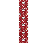 Red Snow Penguin Pattern Print Table Runner
