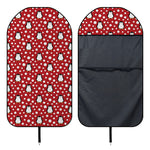 Red Snow Penguin Pattern Print Waterproof Car Seat Cover