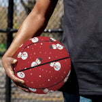 Red Snowman Pattern Print Basketball