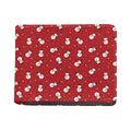 Red Snowman Pattern Print Bifold Wallet