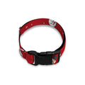 Red Snowman Pattern Print Dog Collar