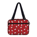 Red Snowman Pattern Print Double Strap Bible Bag