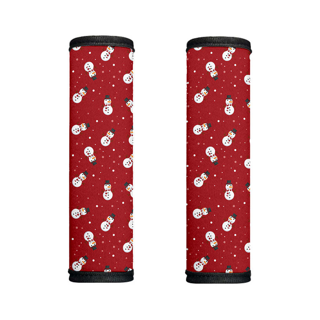 Red Snowman Pattern Print Handle Covers