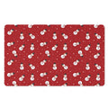 Red Snowman Pattern Print Polyester Doormat