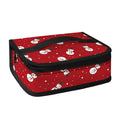 Red Snowman Pattern Print Small Lunch Bag