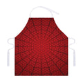 Red Spider Web Print Adjustable Apron