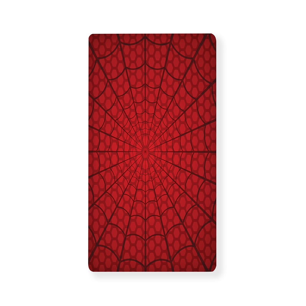 Red Spider Web Print Baby Crib Sheet
