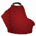 Red Spider Web Print Baby Seat Cover