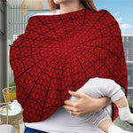 Red Spider Web Print Baby Seat Cover