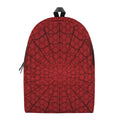 Red Spider Web Print School Backpack