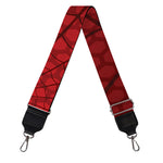 Red Spider Web Print Bag Strap