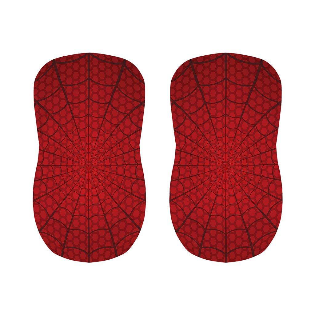 Red Spider Web Print Bar Stool Covers