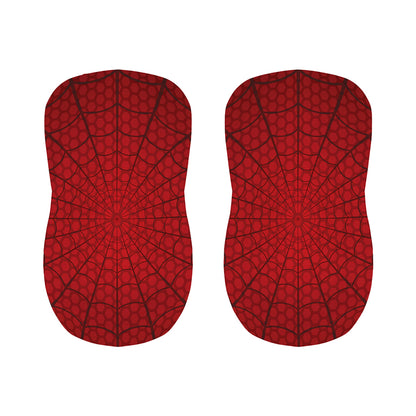 Red Spider Web Print Bar Stool Covers